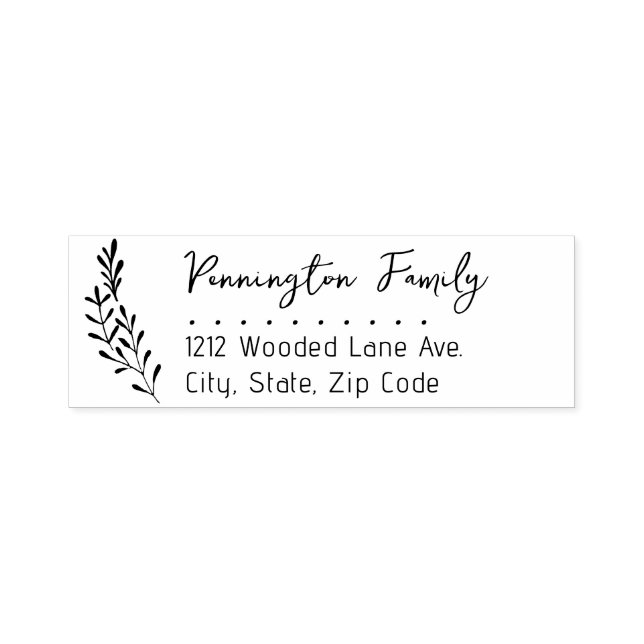 Skript-Rücksendeadresse für Zweigniederlassungen Permastempel (Design)