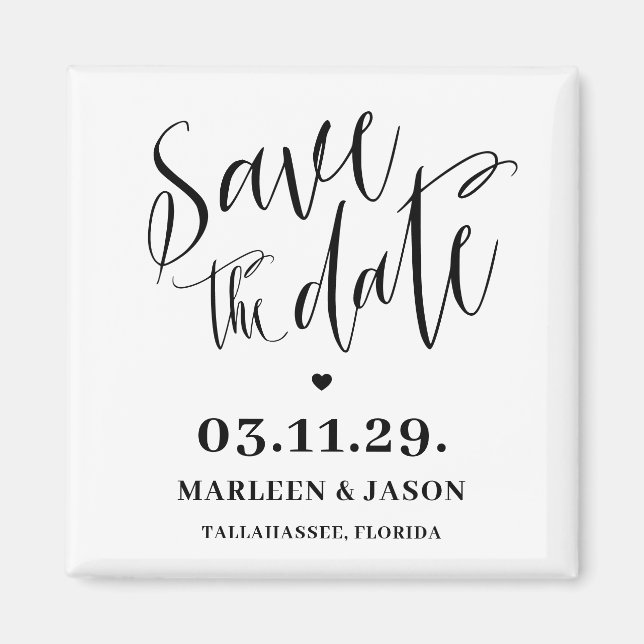 Skript Save the Date Magnet (Vorne)