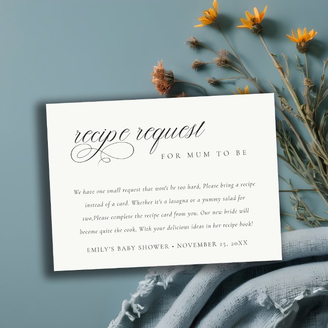 Skript Schwarz-weiße Rezept Anfrage Kinderdusche Begleitkarte (Von Creator hochgeladen)