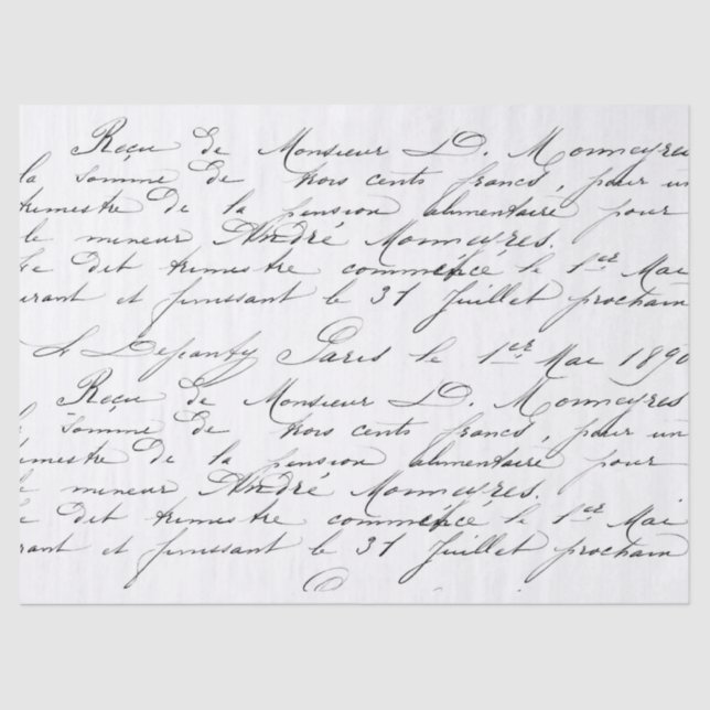 Skript-Seidenpapier Seidenpapier (Vorderseite)