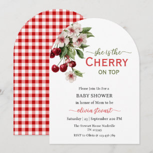 Skript Sie ist die Kirsche auf dem Eis Baby Shower Einladung