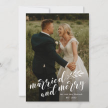 Skript Verheiratet und frohe Hochzeit Foto Weihnac