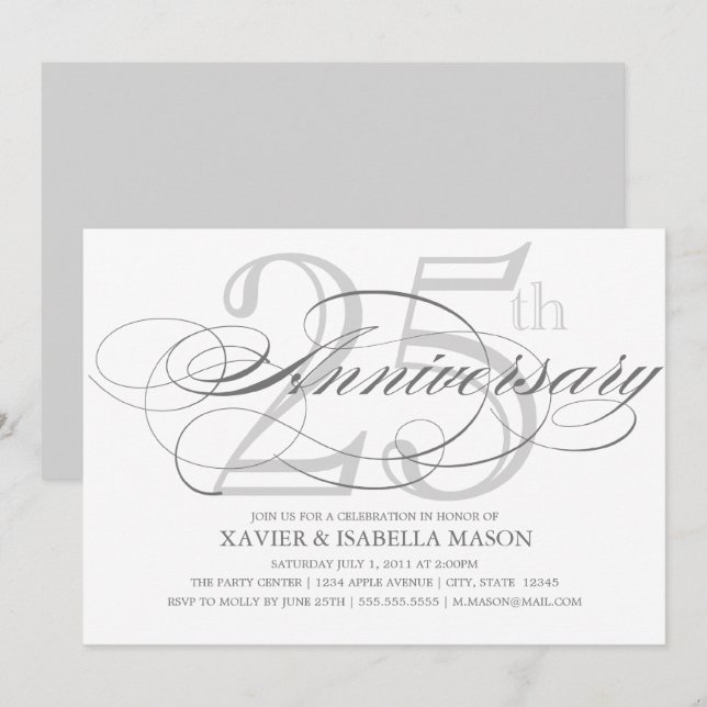 Skript zum 25. Jubiläum Einladung (Vorne/Hinten)