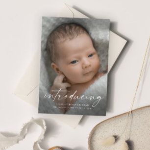 Skript zur Vorstellung des Babyfotos mit Dankeschö Magneteinladung
