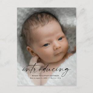 Skript zur Vorstellung des Babyfotos mit Dankeschö Postkarte