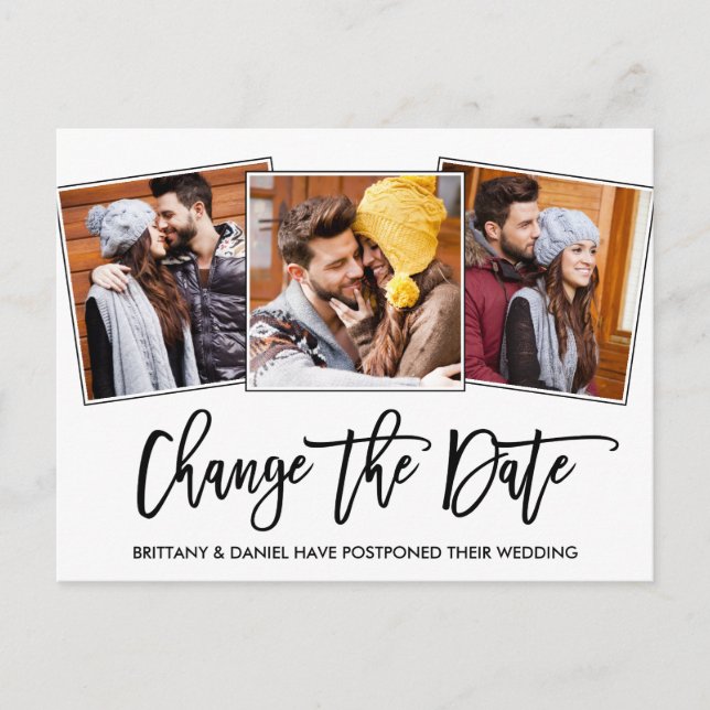 Skriptänderung für das Foto Datum 3 Postkarte (Vorderseite)