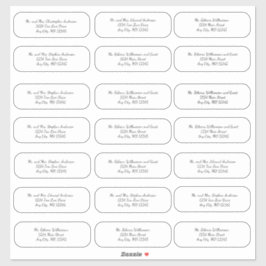 Skriptaufkleber für die Hochzeitsumgebung Aufkleber