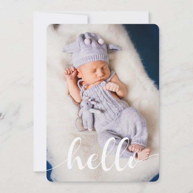 Skriptbriefe Geburtshilfeverkündungen Ankündigung (Vorderseite)