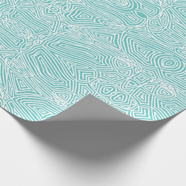 Skriptdrucke - Red Wrapping Paper Geschenkpapier (Ecke)