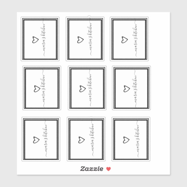 Skripte für die Pantry-Organisation Aufkleber (Blatt)