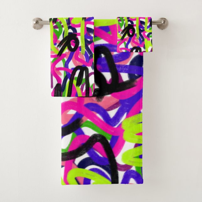 Skripte in Farben Badhandtuch Set (Insitu)
