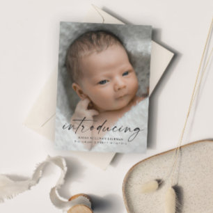Skripteinführung Baby-Foto Dankeskarte