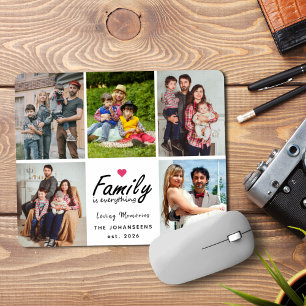 Skriptfamilie ist alles, was Foto Collage Keepake Mousepad