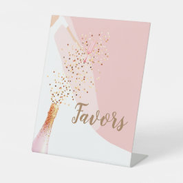 Skriptfavoriten Rosa Brautparty Sockelschild