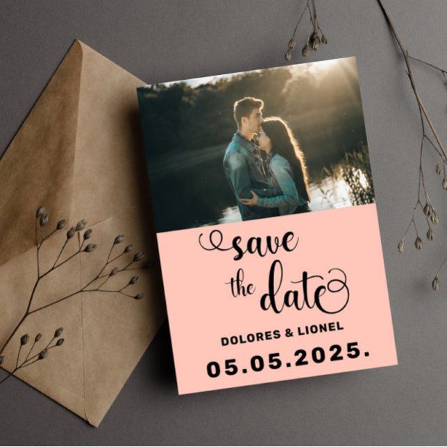SkriptFoto Save the Date Minimalistisch Einladung (Von Creator hochgeladen)