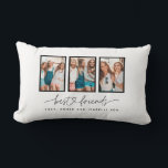 Skriptherz niedlich moderne Multi-Foto beste Freun Lendenkissen<br><div class="desc">Skriptherz niedlich moderne Multi-Foto beste Freunde Triptygeschenk</div>