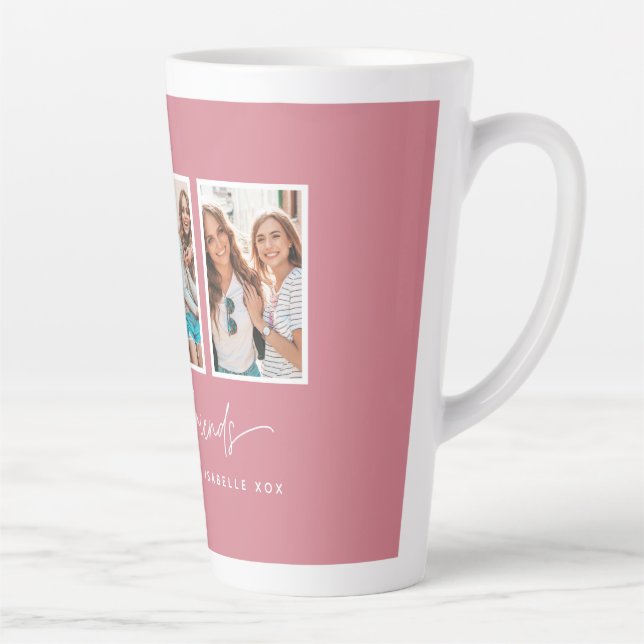 Skriptherz niedlich moderne Multi-Foto beste Freun Milchtasse (Rechts)