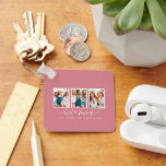 Skriptherz niedlich moderne Multi-Foto beste Freun Schlüsselanhänger<br><div class="desc">Skriptherz niedlich moderne Multi-Foto beste Freunde Triptygeschenk</div>