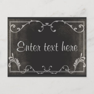 Skriptkartenpostkarte des stillen Films Postkarte