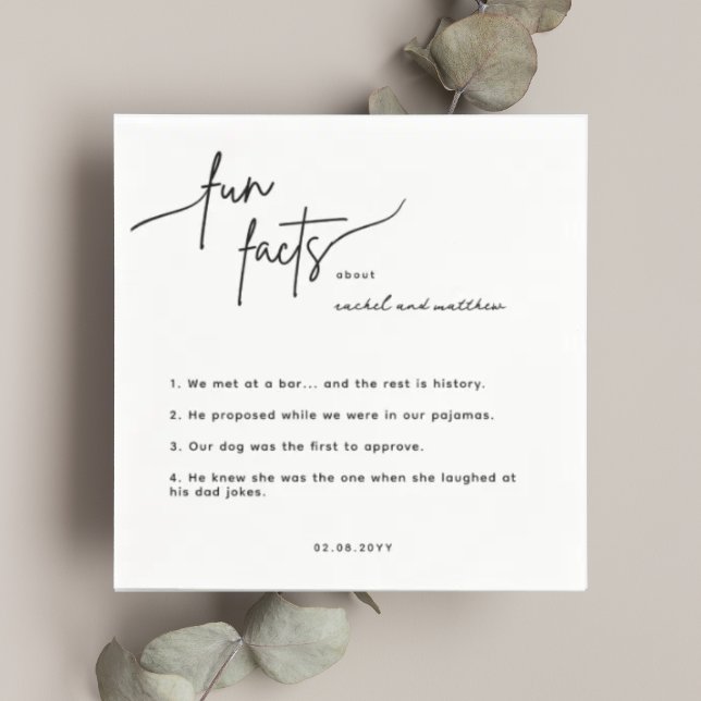 Skriptlustige Fakten Hochzeiten von Napkins Serviette (Von Creator hochgeladen)