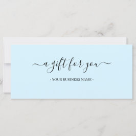 Skriptminimale Geschenkgutschrift