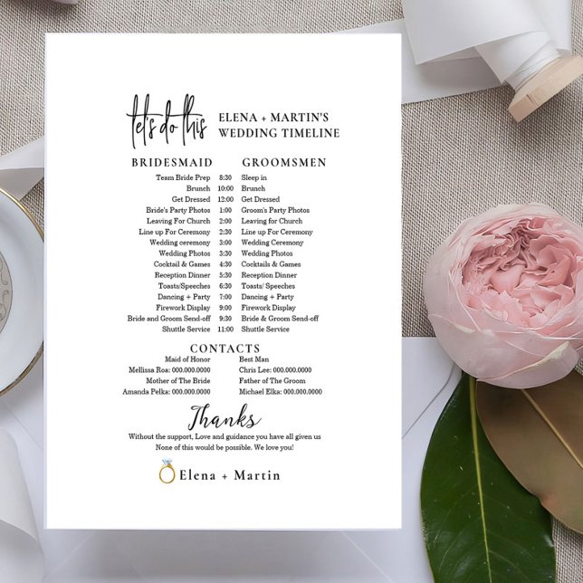 Skriptminimale Hochzeitstagszeitachse (Von Creator hochgeladen)