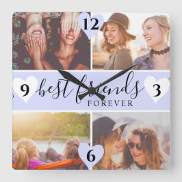 Skriptname 4 Foto für lila Bestseller Quadratische Wanduhr