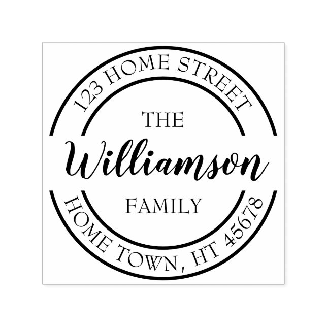 Skriptname Circle-Rücksendeadresse Permastempel (Design)