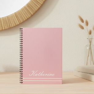 Skriptname Minimalistisches Rosa Notizblock