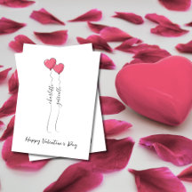 Skriptname mit Herzballon Valentinstag