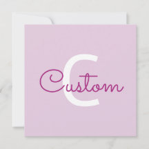 Skriptname & Monogramm | Magenta & Helllila