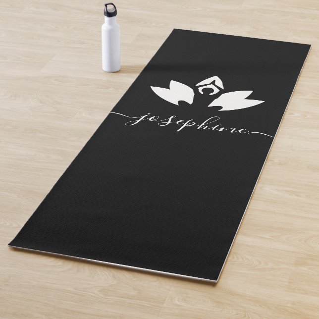 Skriptname Yoga Pose Lotus Personalisiert Yogamatte (Beispiel)