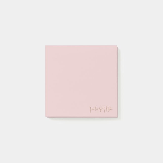 Skriptpinke vom Schreibtisch des Individuellen Nam Post-it Klebezettel (Vorderseite)