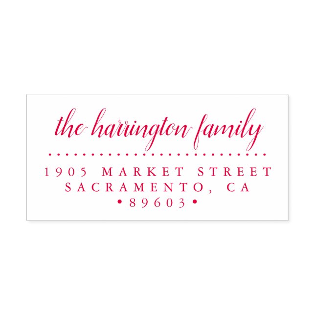 SkriptRücksendeadresse für benutzerdefinierte Fami Permastempel (Design)