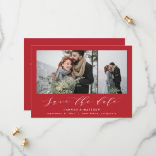 Skripttext Foto elegante moderne Hochzeit Save The Date