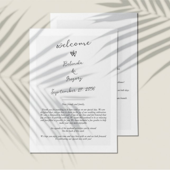 Skripttypografie-Hochzeitsprogramm Programm (Script Typography Wedding Program Itinerary)