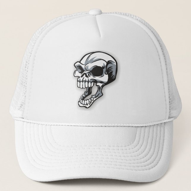 Skull-01 Truckerkappe (Vorderseite)