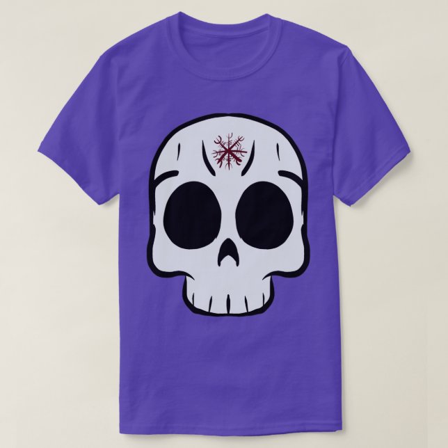Skull aegishjalmur T-Shirt (Design vorne)