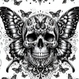 Skull and Butterflies Schnitt Paper Seidenpapier