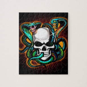 Skull and Cobras Puzzle mit Geschenkboxen