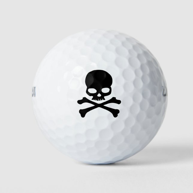 Skull and Crossbones Golf Balls Golfball (Vorderseite)