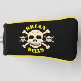 Skull and Crossbones Golf Head Cover (Putter) Golf Headcover