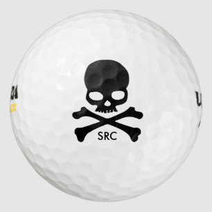 Skull and Crossbones Golfballs Personalisiert Golfball