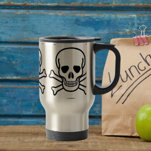 Skull and Crossbones Reisebecher