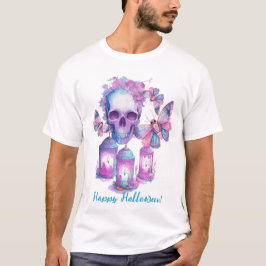 Skull and Moths Halloween T-Shirt