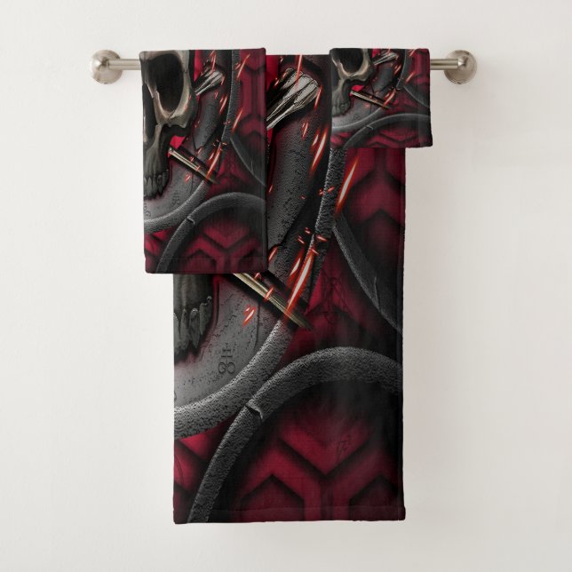 Skull Ars Longa Vita Brevis Badhandtuch Set (Insitu)