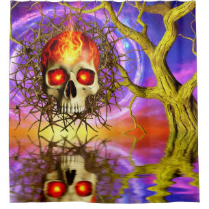 Skull Art Duschvorhang