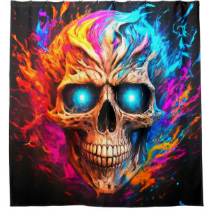 Skull Art Duschvorhang