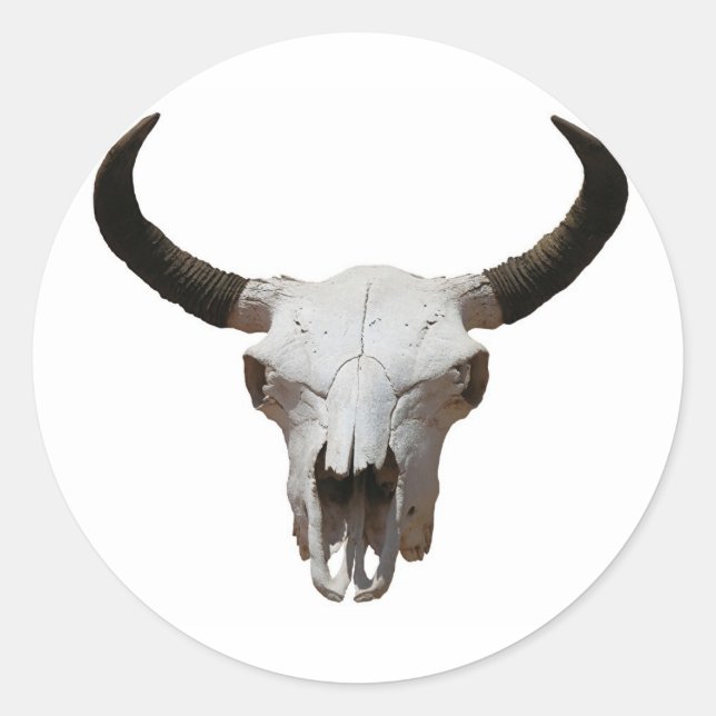 Skull-Aufkleber Runder Aufkleber (Vorderseite)