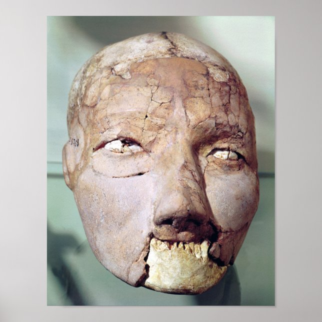 Skull, aus Jericho, 7000-6000 v. Chr. Poster (Vorne)